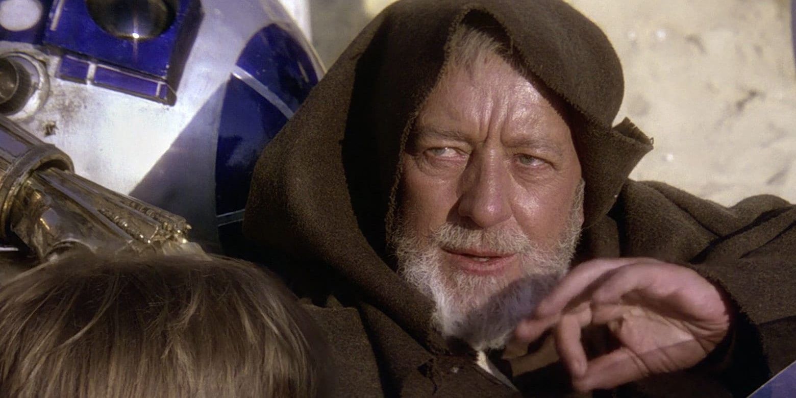 Obi-Wan using a Mind Trick in Star Wars A New Hope