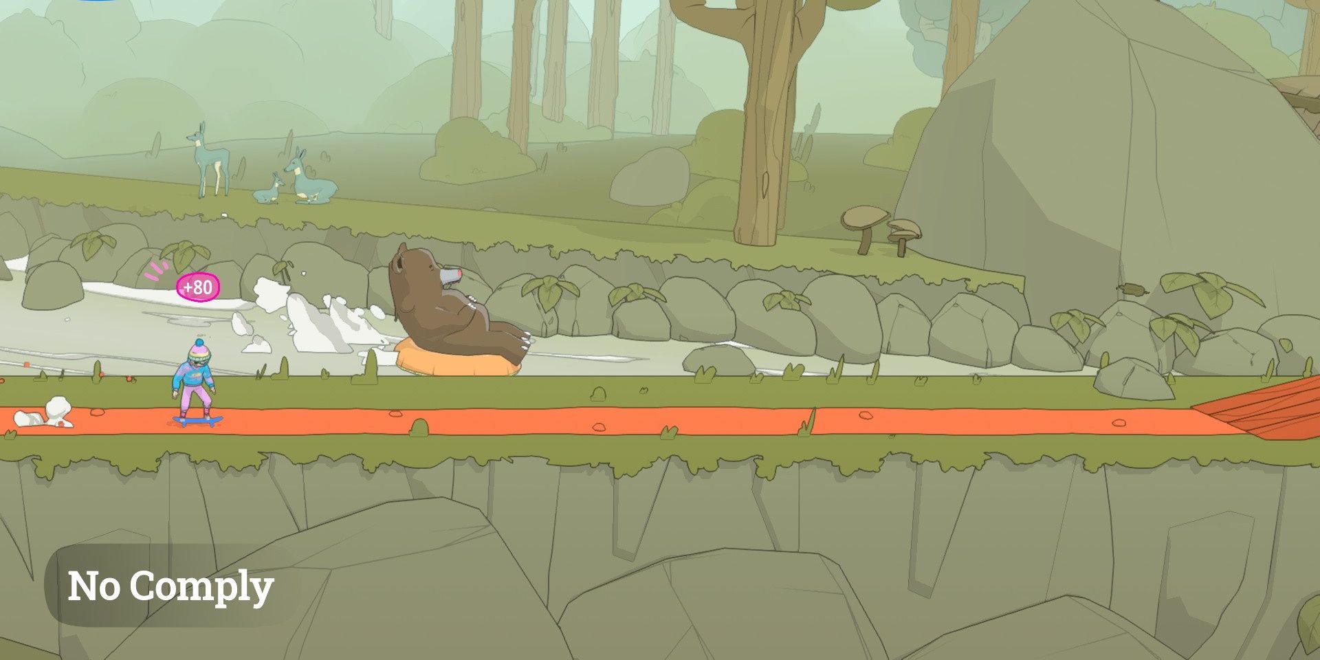 Grizzly Rapids sidequest in OlliOlli World
