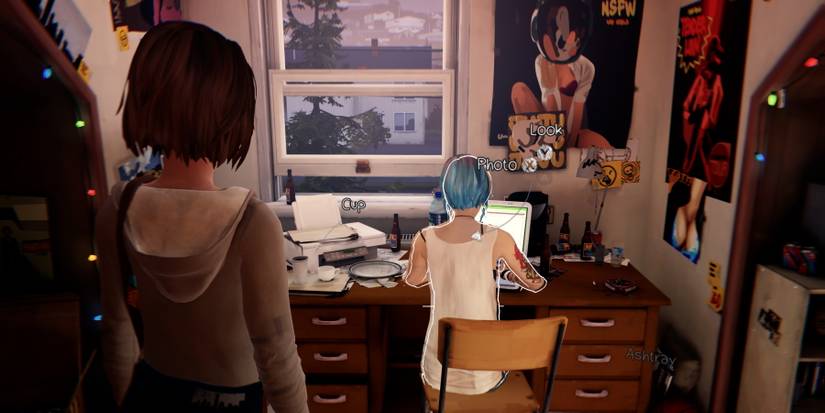Max looking at Chloe in her room during Episode 4 of Life is Strange Remastered
