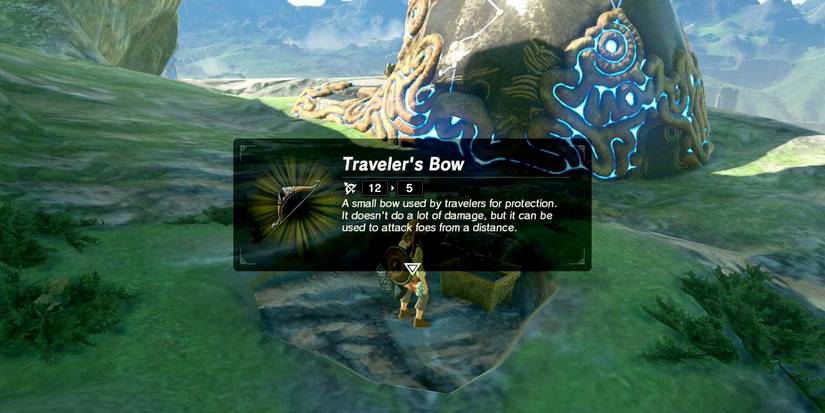 Link finding Owa Daim Shrine Travelers Bow