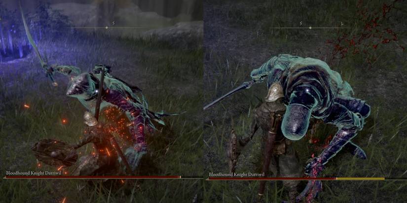 Parrying Bloodhound Knight Darriwil in Elden Ring