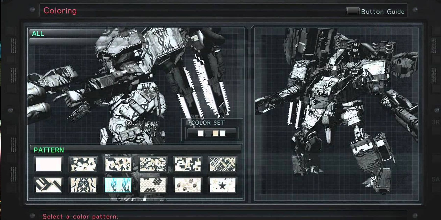 Parts Customization in Armored Core