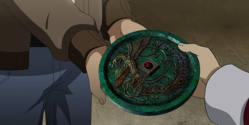 Phoenix Mirror close-up in Shenmue anime