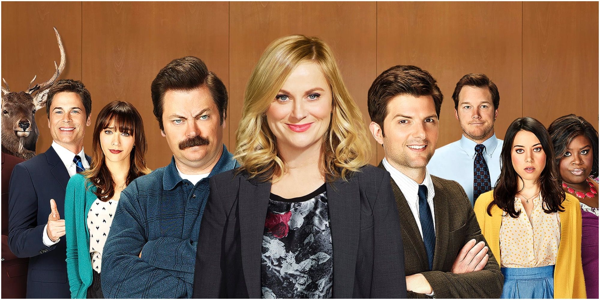 Picture Of The Cast Of Parks And Recreation Sitcom