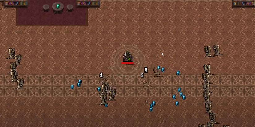 The character Poe in Vampire Survivors