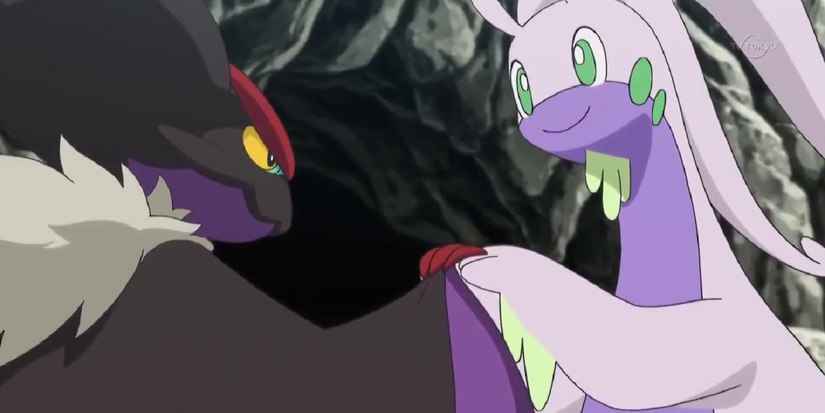 Pokemon Evolution Noivern Goodra Holding Hands 