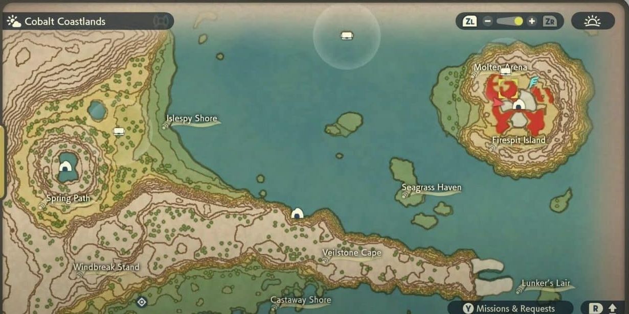 Pokemon Legends Cobalt Coastlands Map