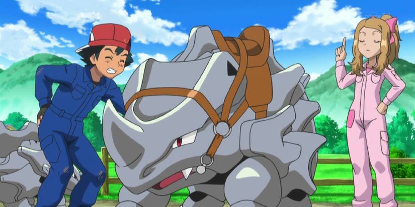 Serena training Ash in Rhyhorn riding
