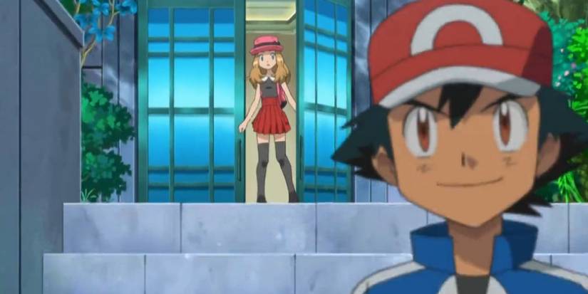 Serena approaching Ash mid-battle 