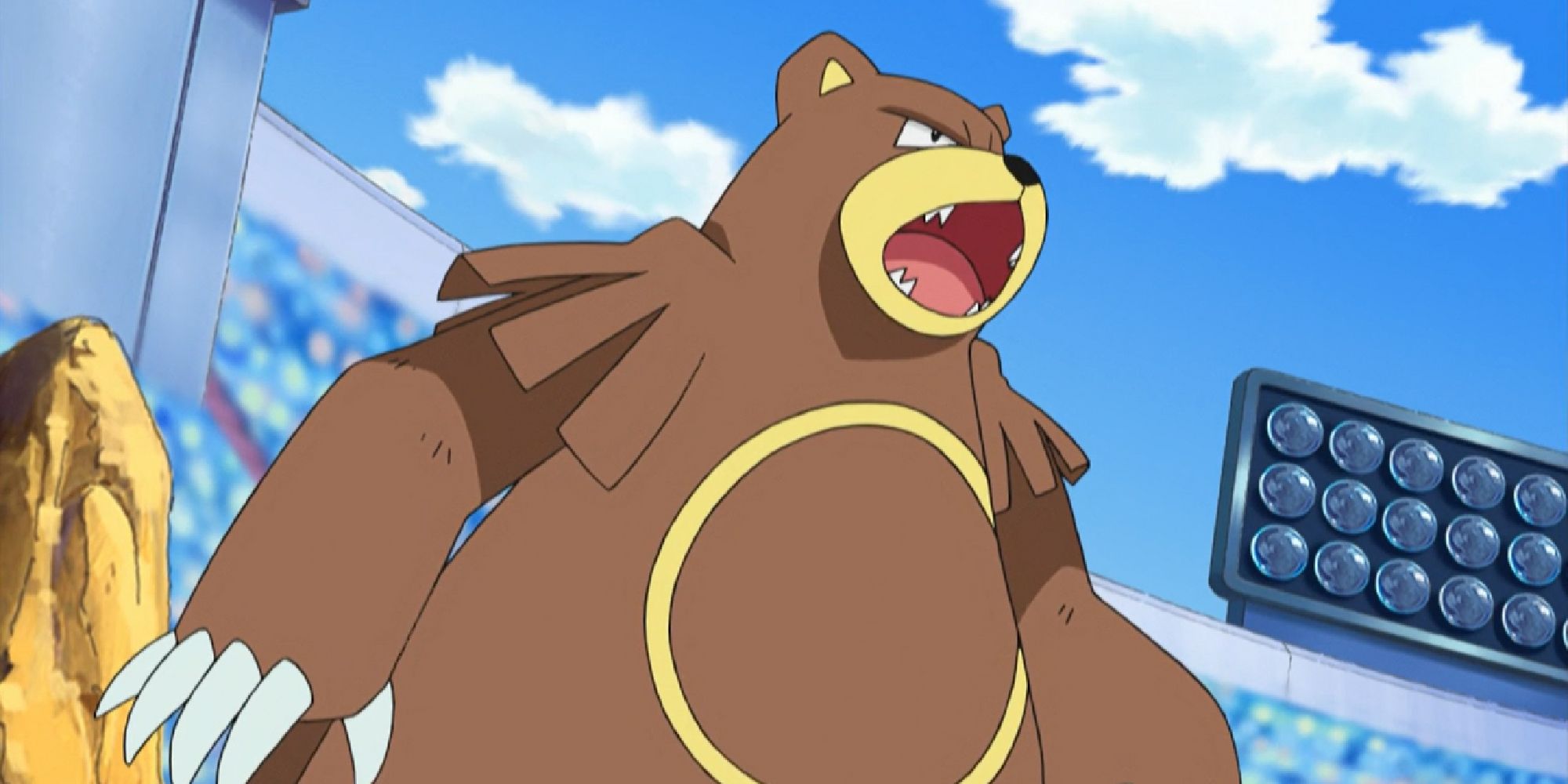 Ursaring during a Pokemon tournament in the anime