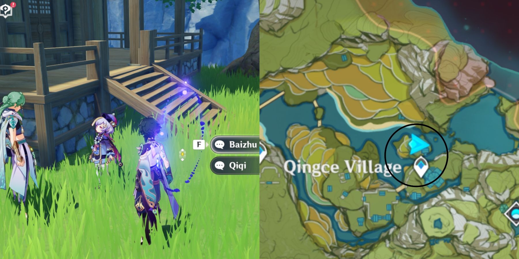 Qiqi location in Genshin Impact