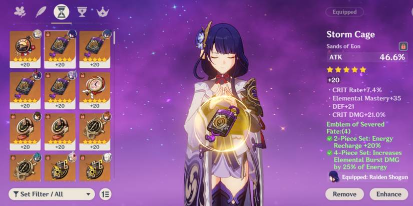 Raiden Shogun ATK Timepiece Genshin Impact