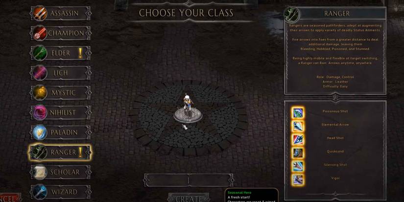 The Ranger class in Arena of Kings