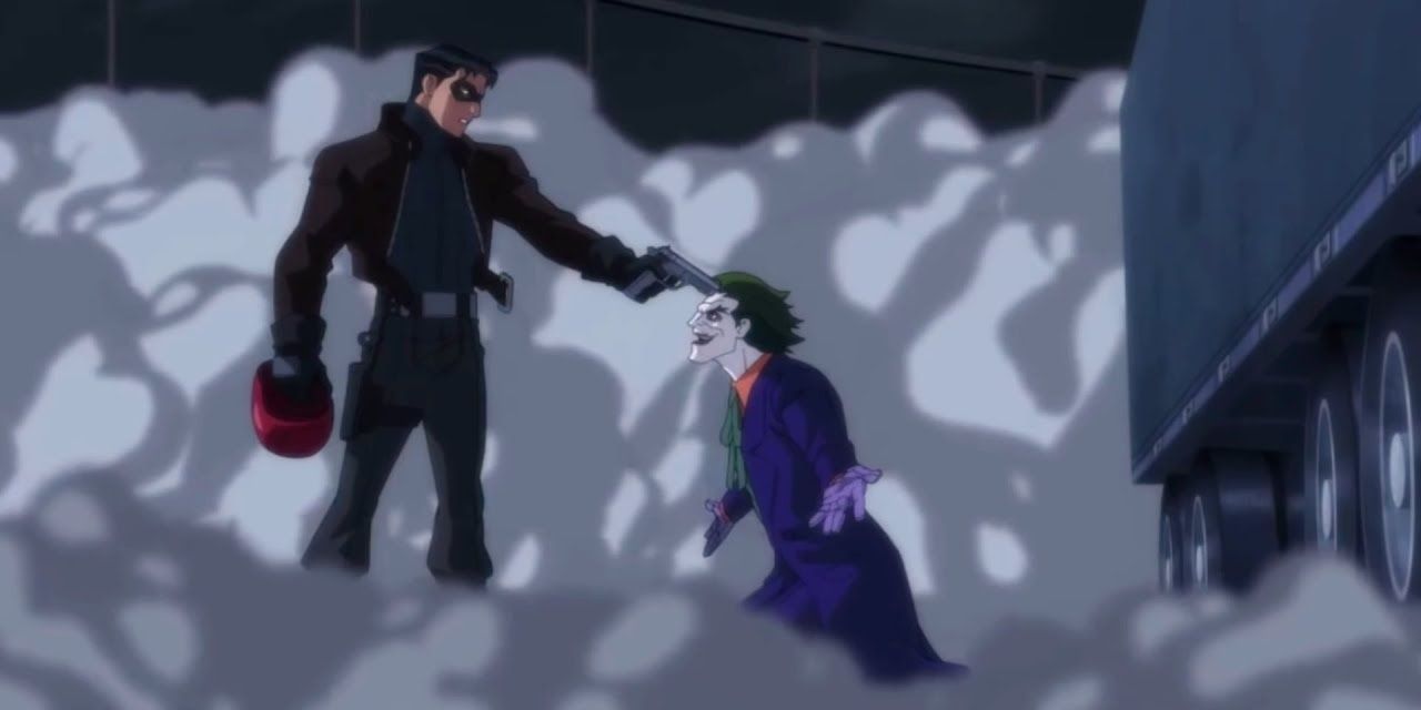 Red Hood and the Joker in Batman: A Death in the Family