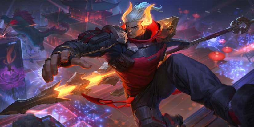 League of Legends Lunar Beast Jarvan IV Skin