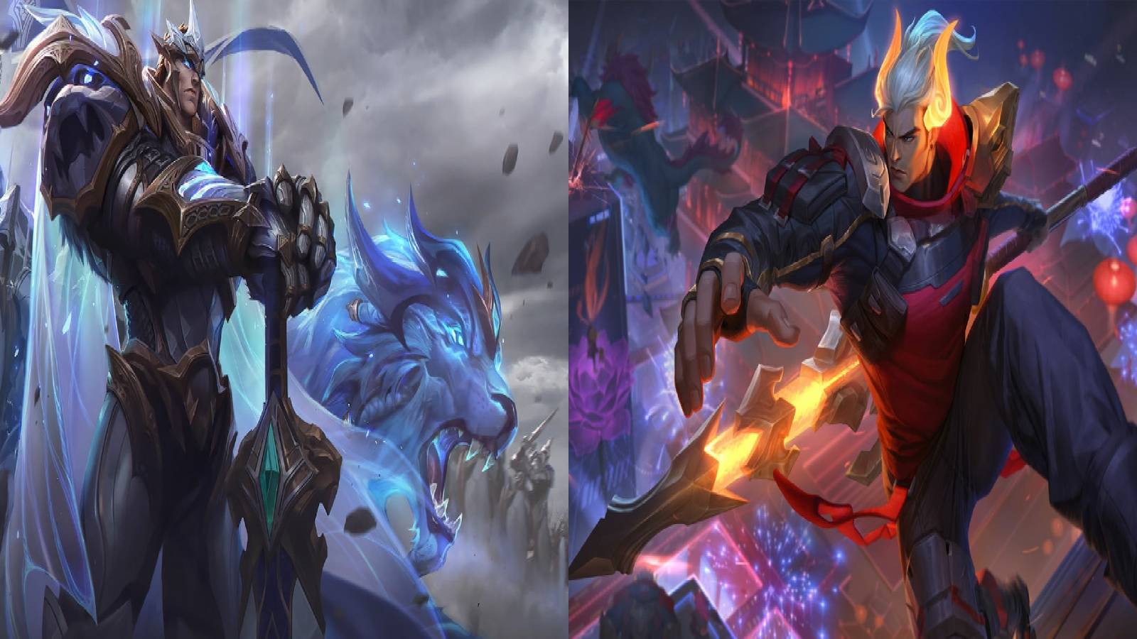 League of Legends God King Garen and Lunar Beast Jarvan IV