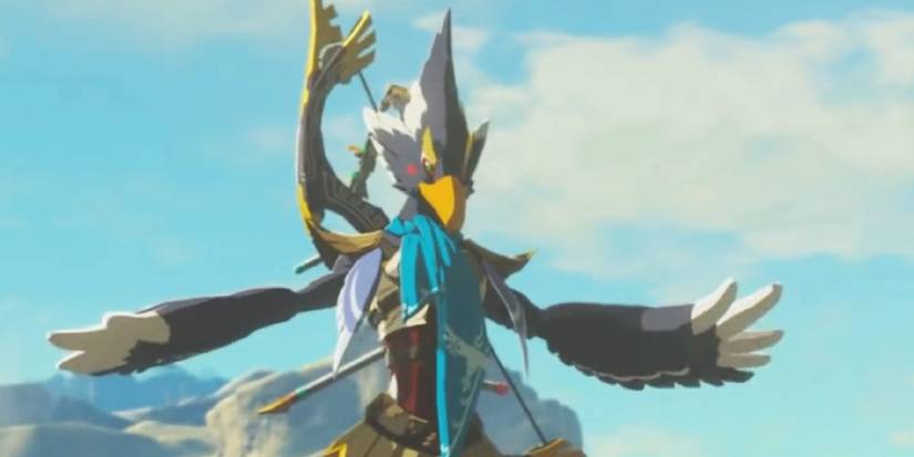 Revali appearing in Breath of the Wild