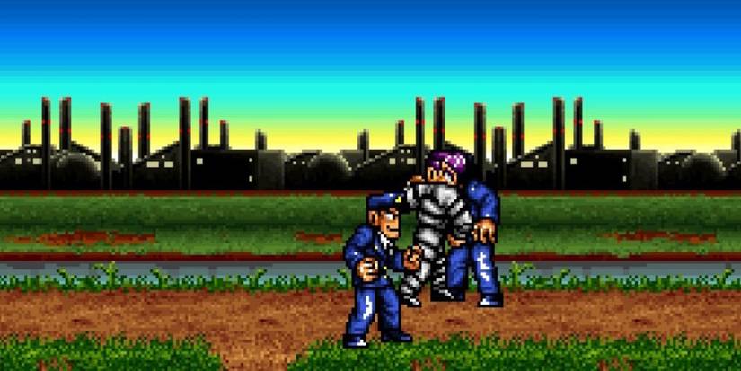 Fighting enemies in River City Girls Zero