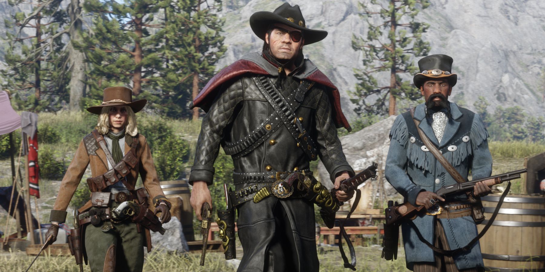 Red Dead Online character roles three characters