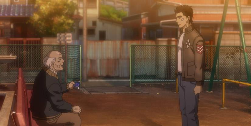 Ryo Hazaki and Shigeo Yamagishi in Shenmue anime