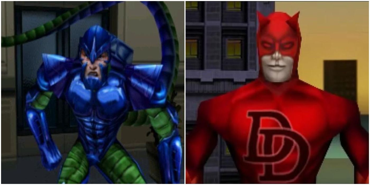 Scorpion and Daredevil in Neversoft's Spider-Man