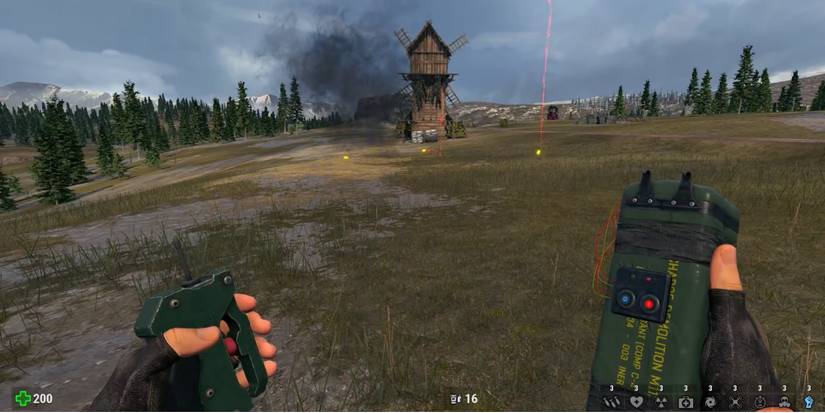 Serious Sam - Siberian Mayhem - C-4 Demolition Charge - Player uses remote to detonate explosives