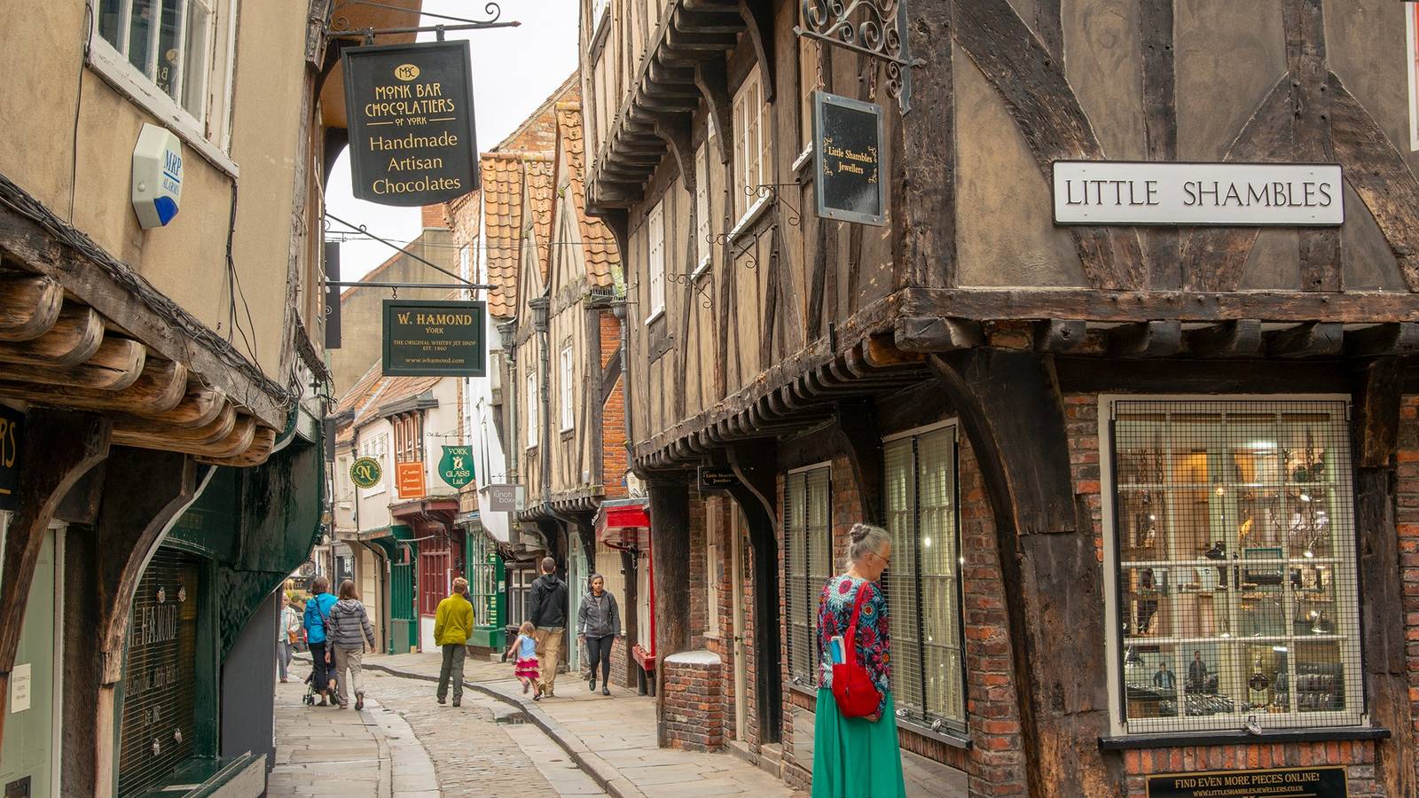 The Shambles in York, an inspiration for Diagon Alley from Harry Potter