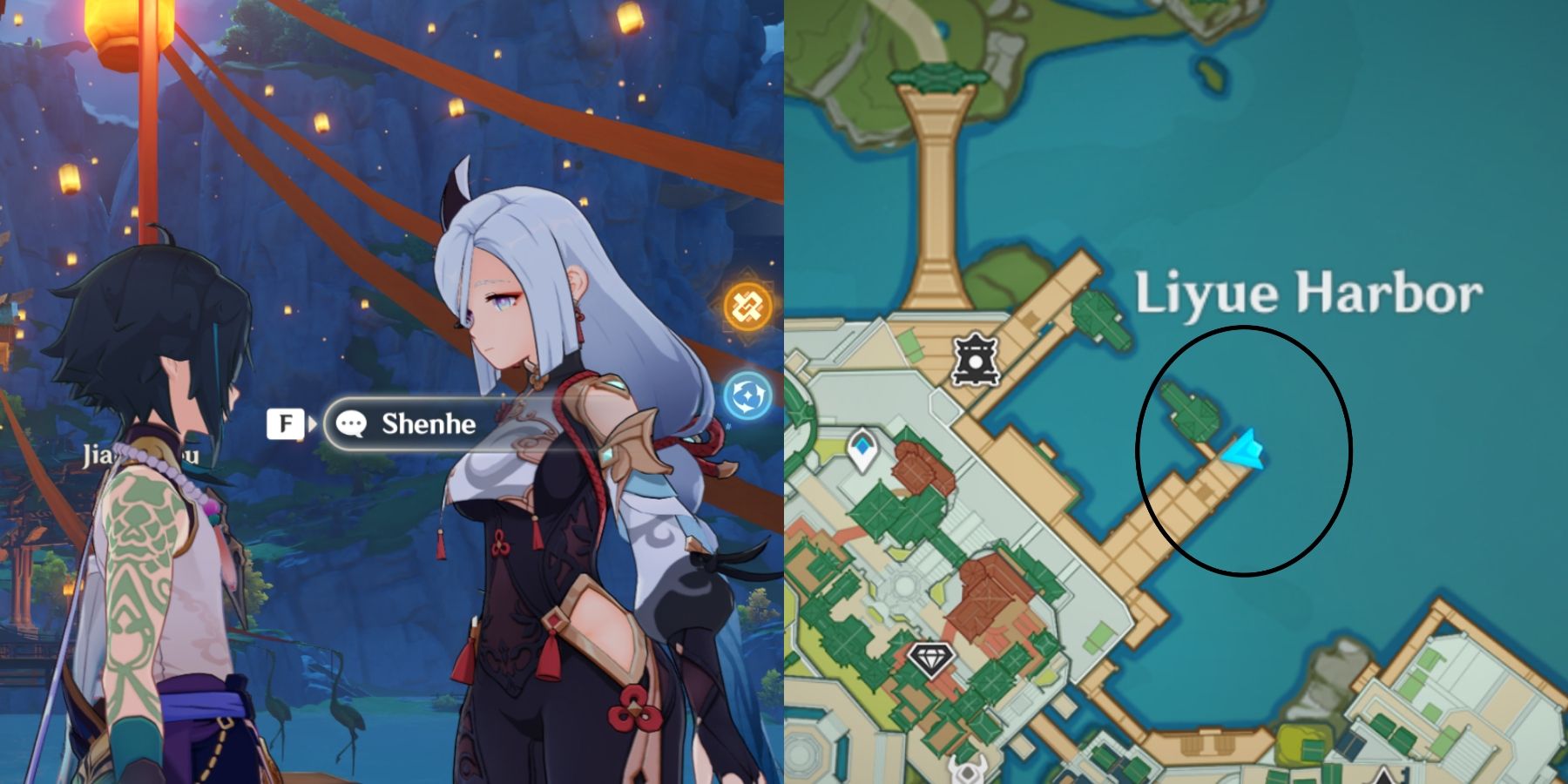 Shenhe location in Genshin Impact