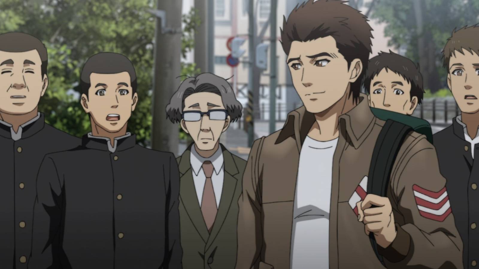 Shenmue anime Ryo Hazuki with friends