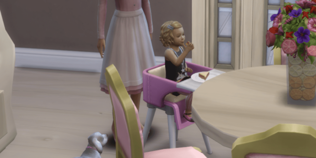 Sims 4 toddler eating