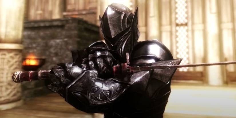 Skyrim Ebony Weapons and Armors Featured