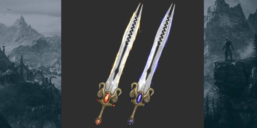 Skyrim Anniversary Edition Dawnfang Duskfang