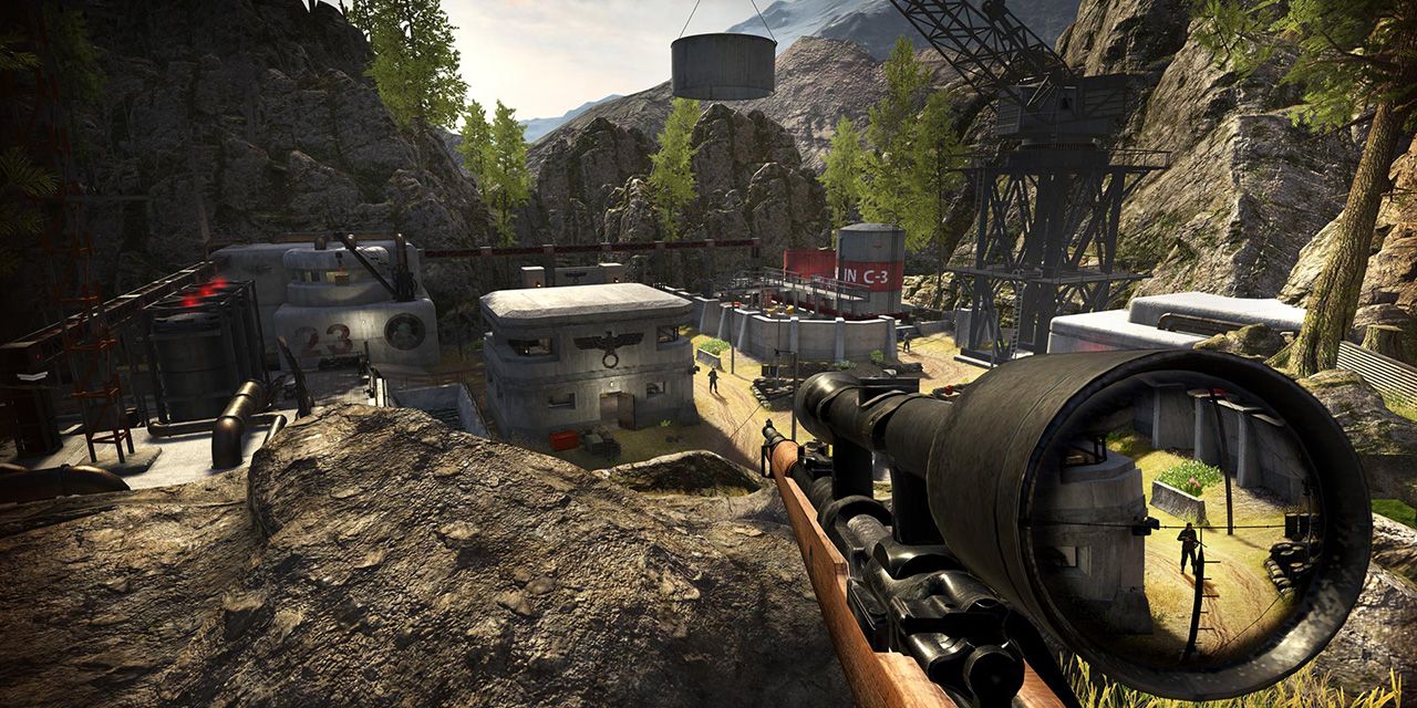 Sniper Elite VR - enemy in sights