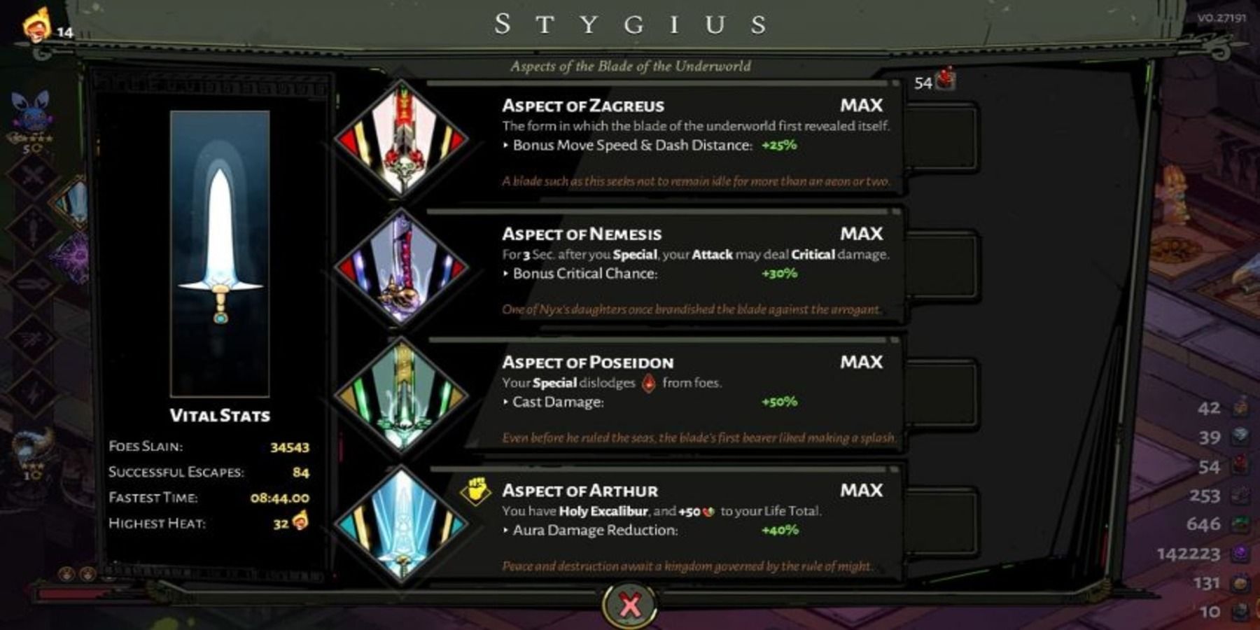 Stygius-Aspect of Nemesis in Hades