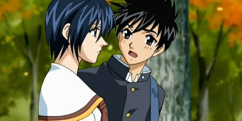 Suzuka Asahina and Yamato Akitsuki walking to school