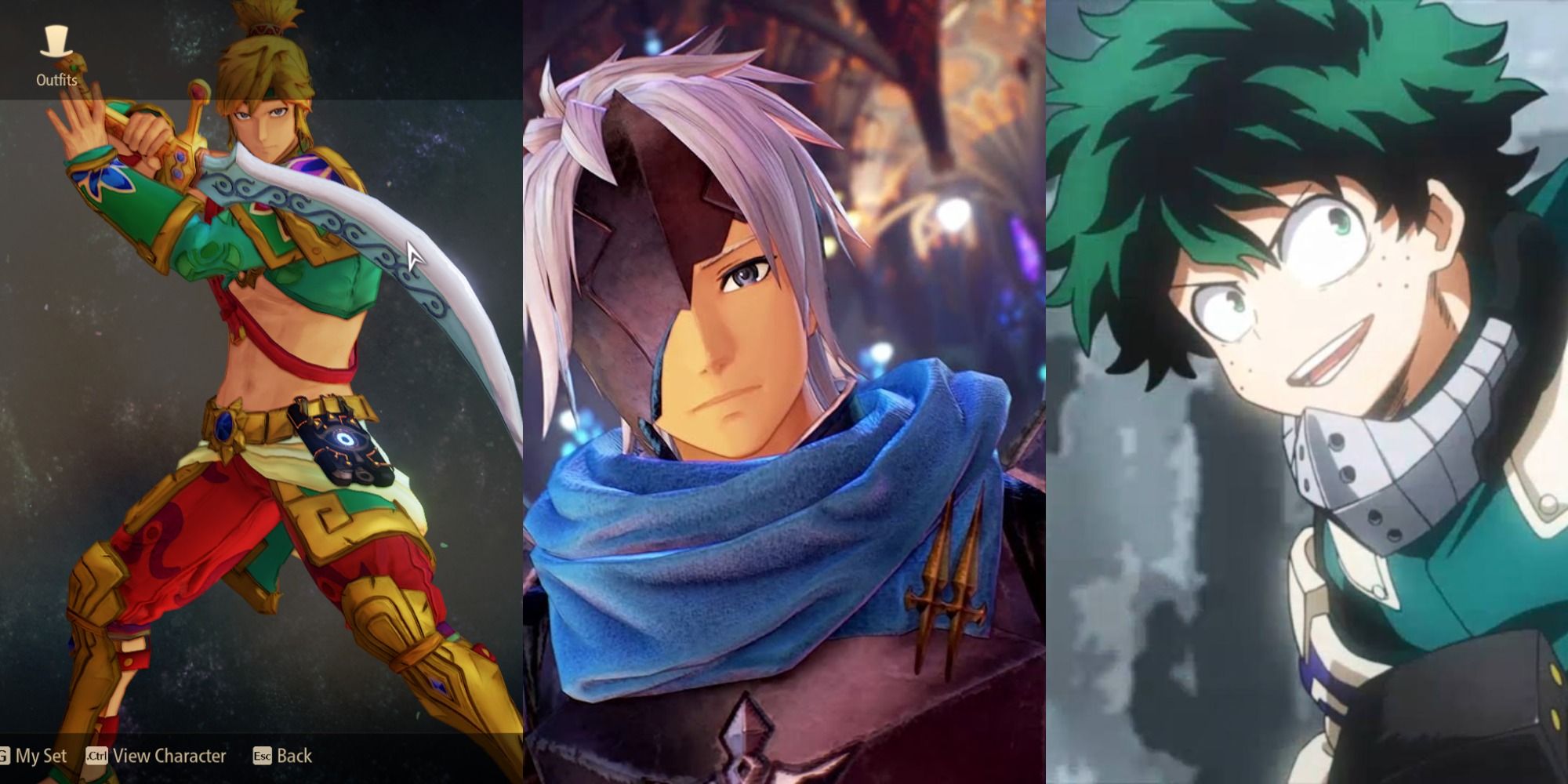 Tales of Arise Mods Split Featured Link Costume, Iron Mask, and Izuku Midorya