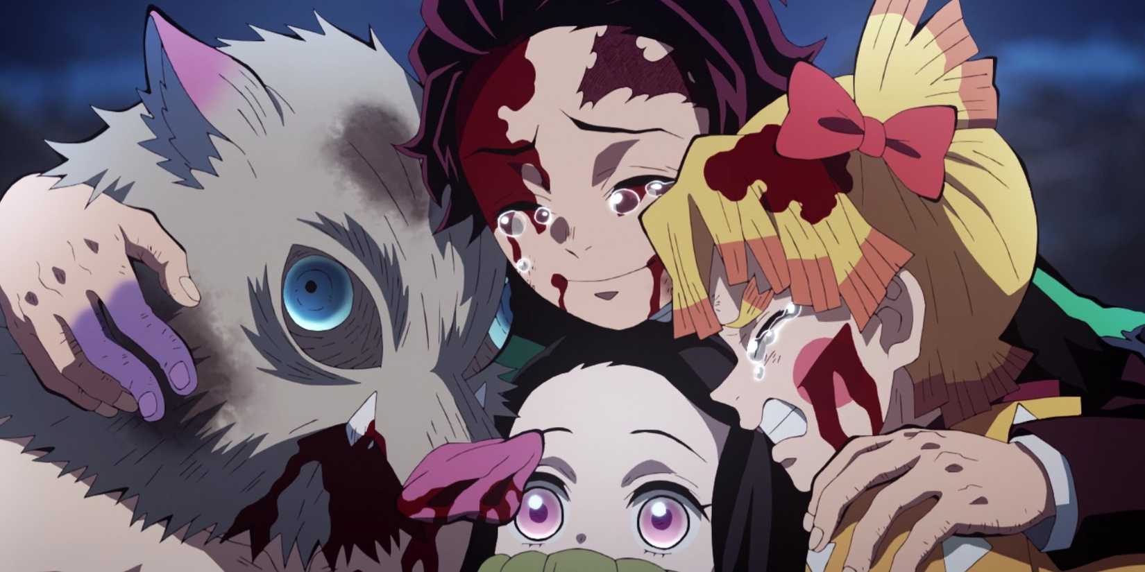 Tanjiro Inosuke Zenitsu and Nezuko from Demon Slayer