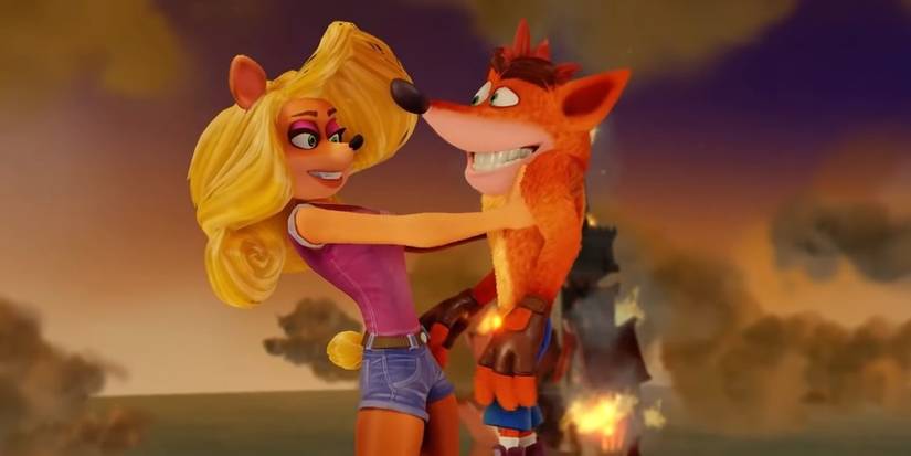 Tawna and Crash in Crash Bandicoot