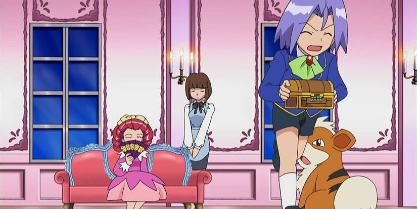 Team Rocket young James running from Jessebelle