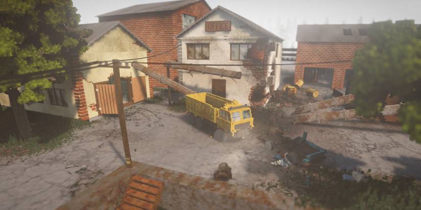 Teardown - The player driving a truck.