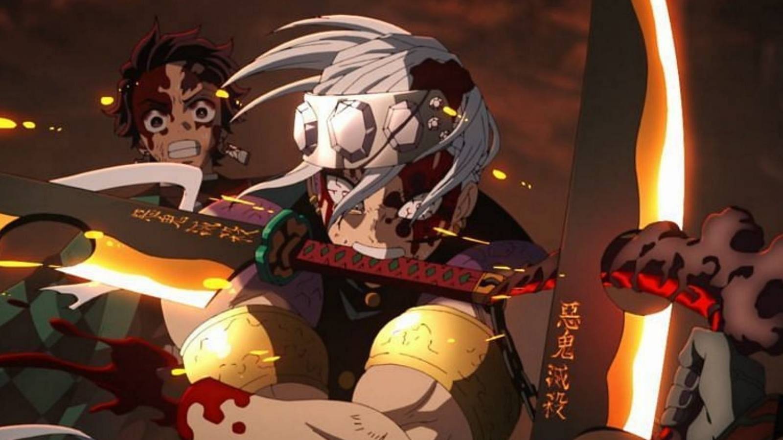 Tengen saves Tanjiro