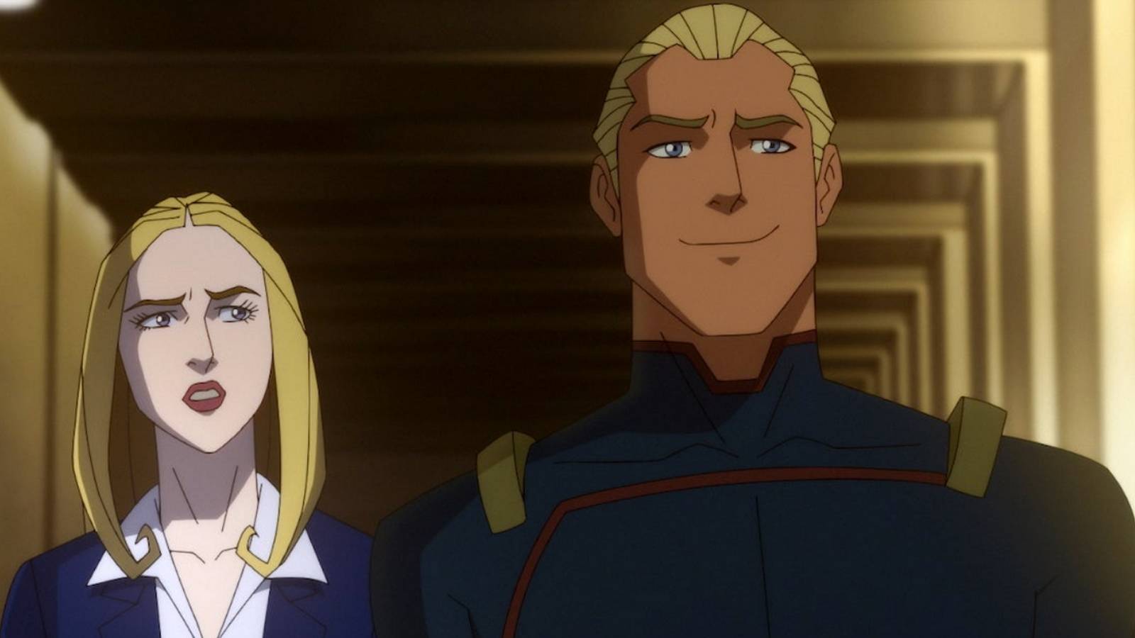 Homelander smiling in The Boys Presents: Diabolical