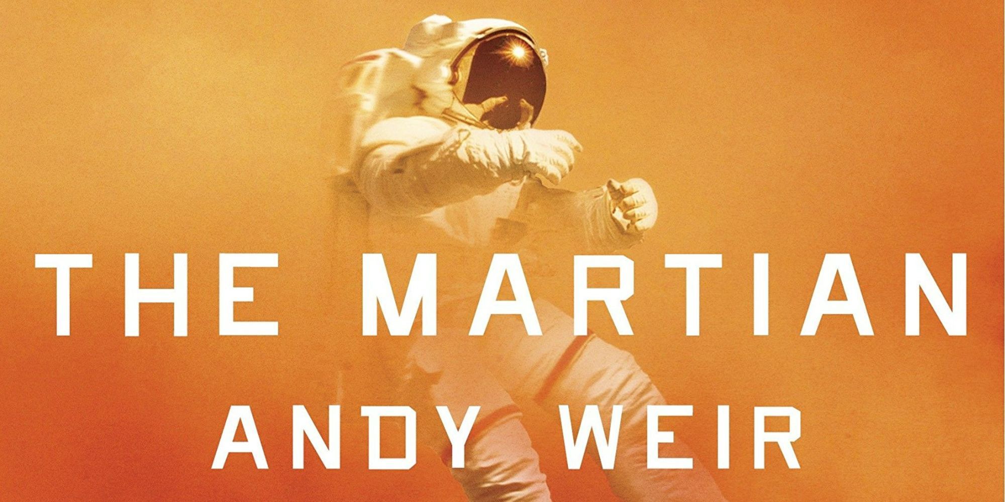 The cover of Andy Weir's novel The Martian
