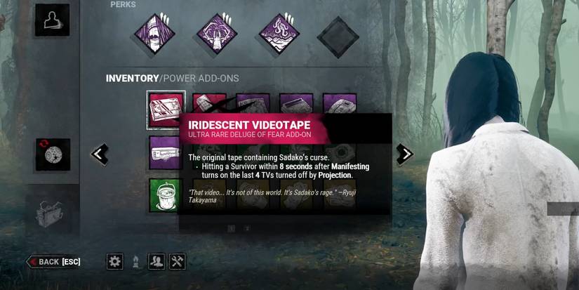 The Onyro Iridescent Videotape Addon dead by daylight