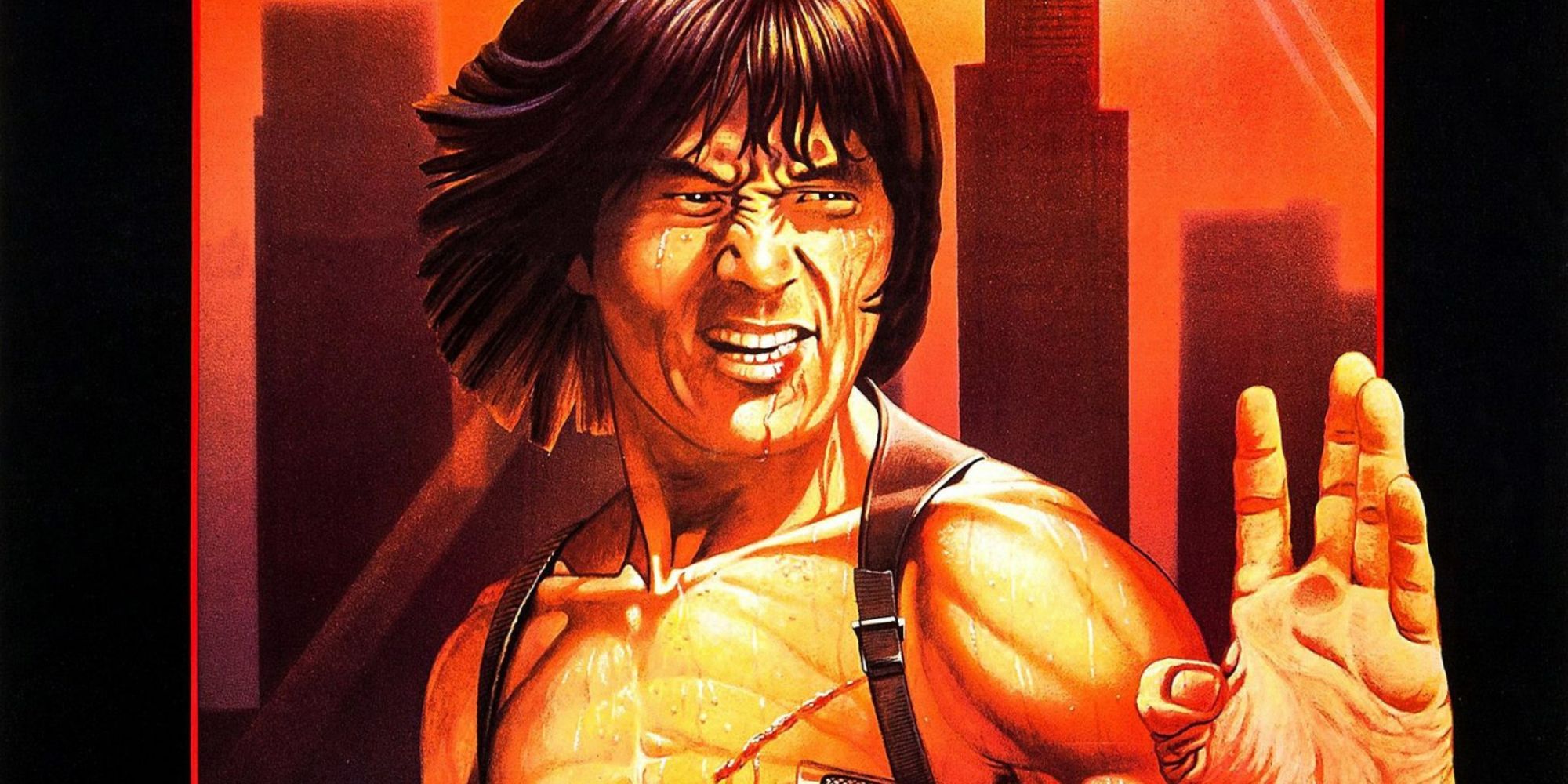 Jackie Chan on the theatrical poster for The Protector