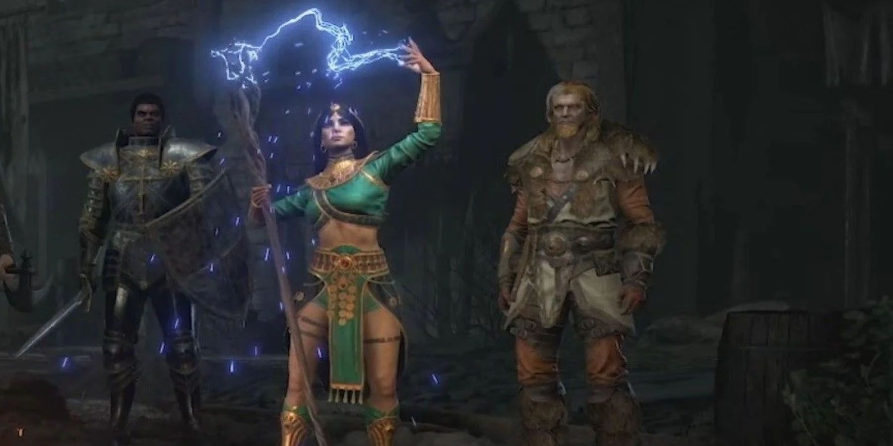 The Sorceress in Diablo 2 Resurrected