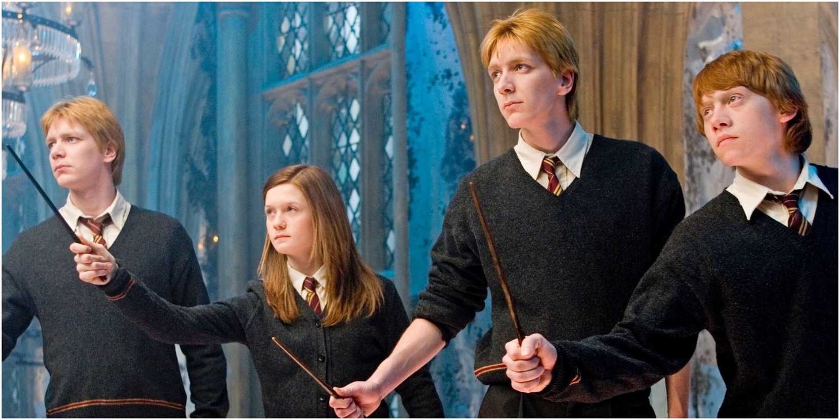 The Weasleys Ginny, Ron, Fred And George Harry Potter