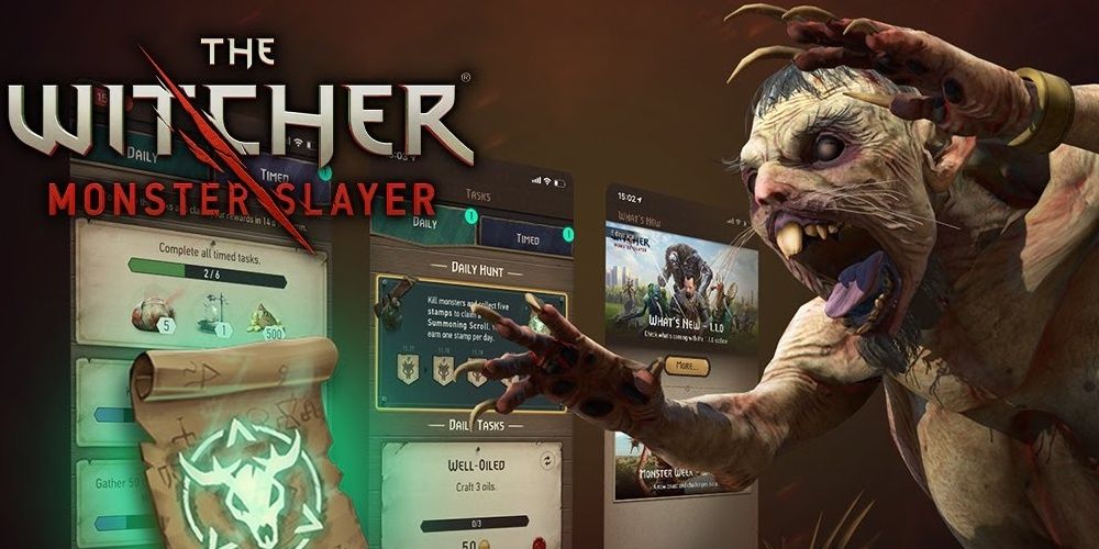Оборотень из мобильного приложения The Witcher Monster Slayer. 