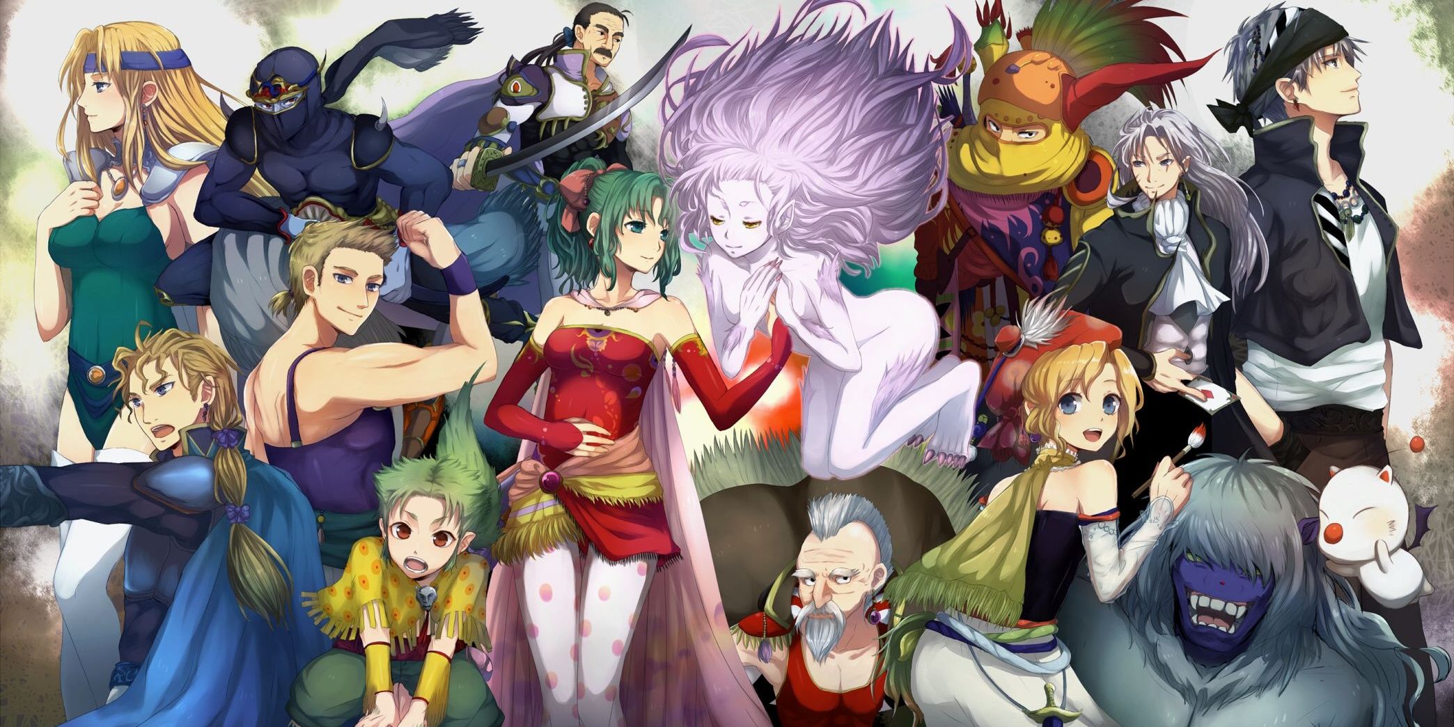 The main cast of Final Fantasy 6