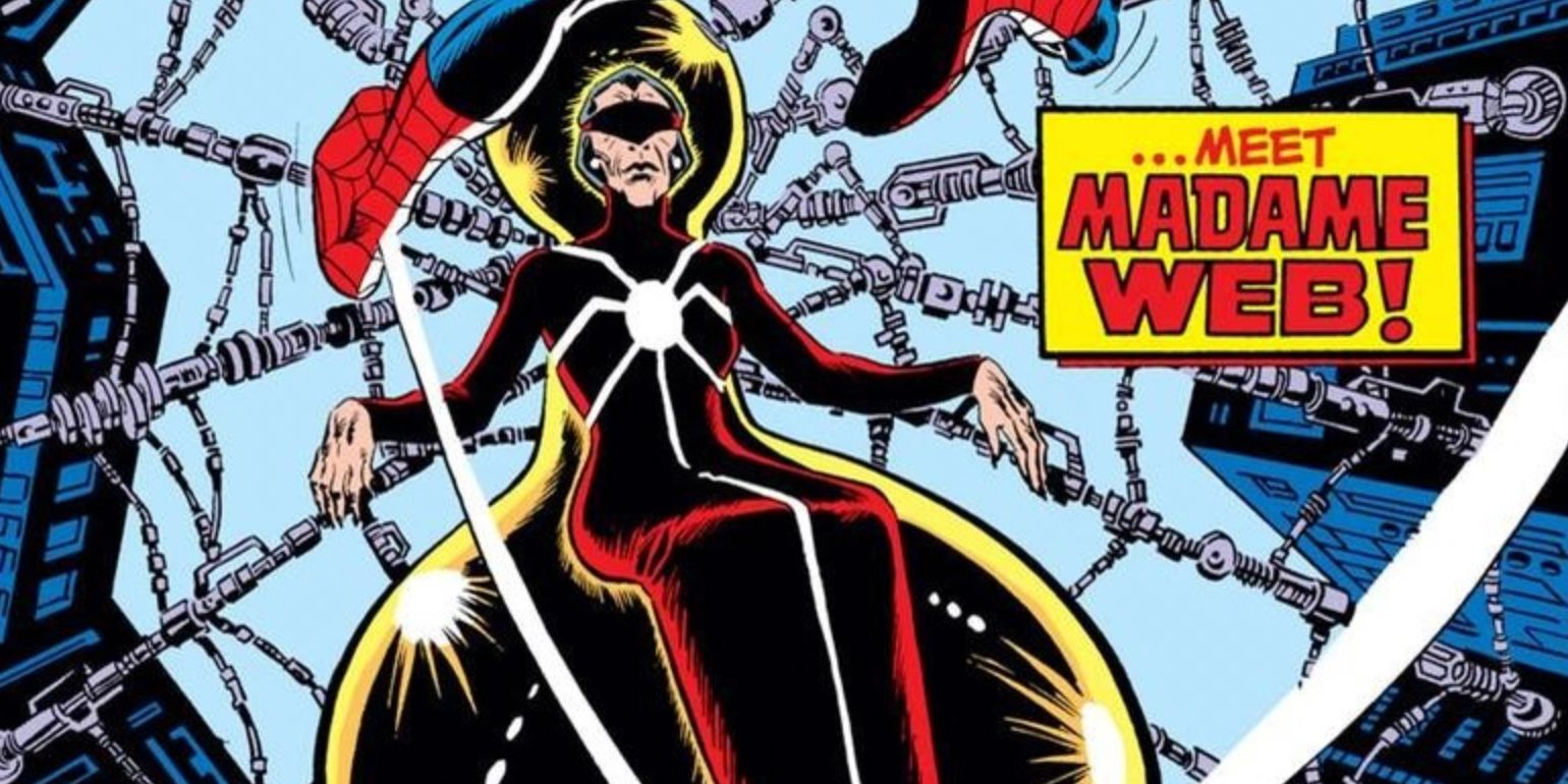 The original Madame Web on the cover of Amazing Spider-Man in 1980